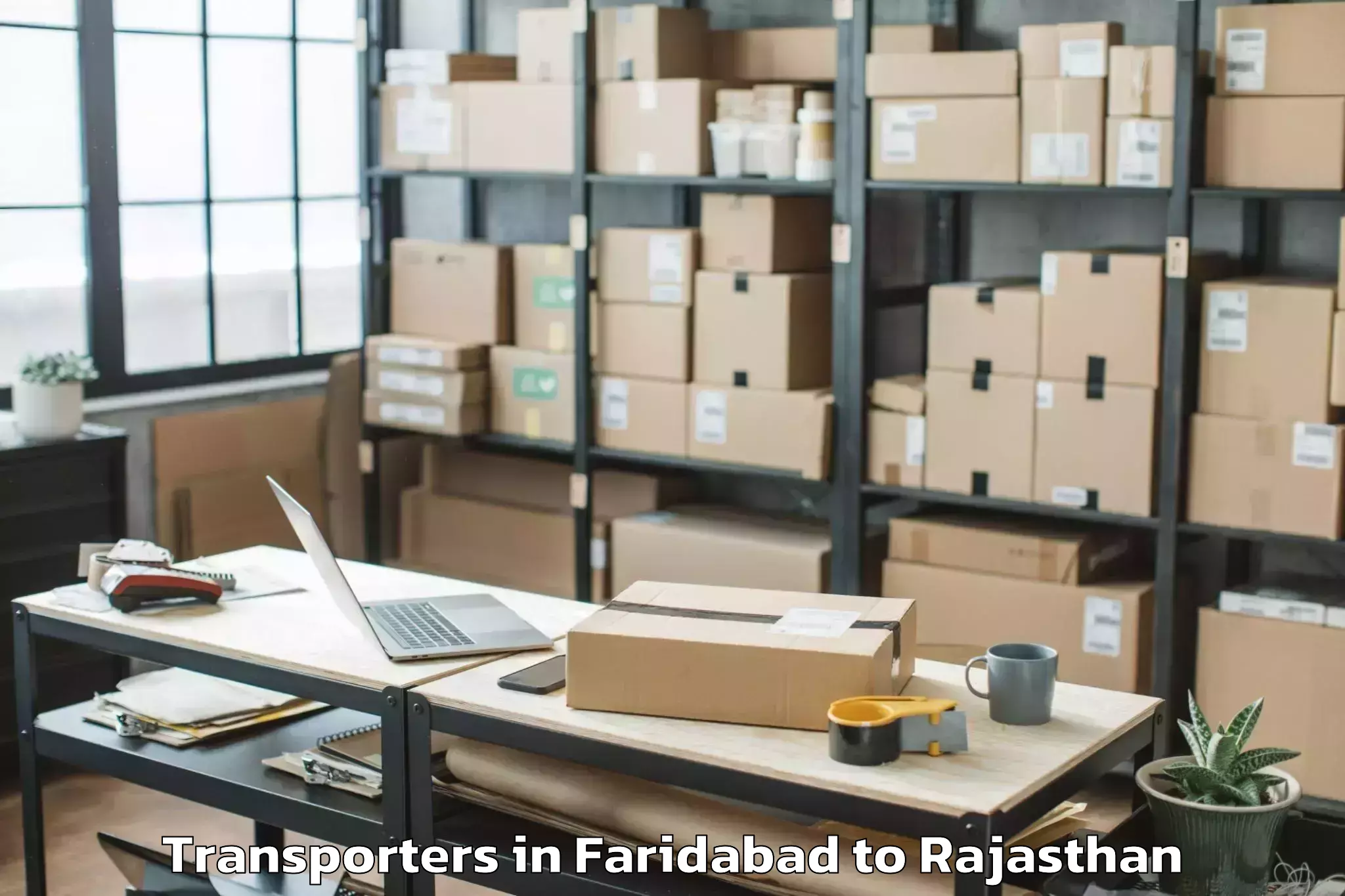 Leading Faridabad to Reengus Transporters Provider